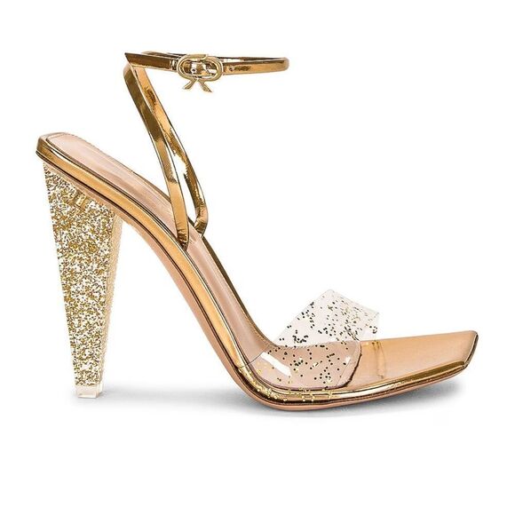 Gianvito Rossi Glitter Stiletto Sandals size 38 - Picture 1 of 12